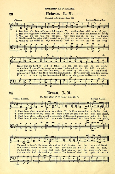 The Brethren Hymnal: A Collection of Psalms, Hymns and Spiritual Songs suited for Song Service in Christian Worship, for Church Service, Social Meetings and Sunday Schools page 14