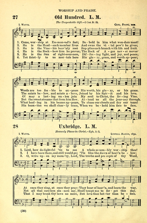 The Brethren Hymnal: A Collection of Psalms, Hymns and Spiritual Songs suited for Song Service in Christian Worship, for Church Service, Social Meetings and Sunday Schools page 16