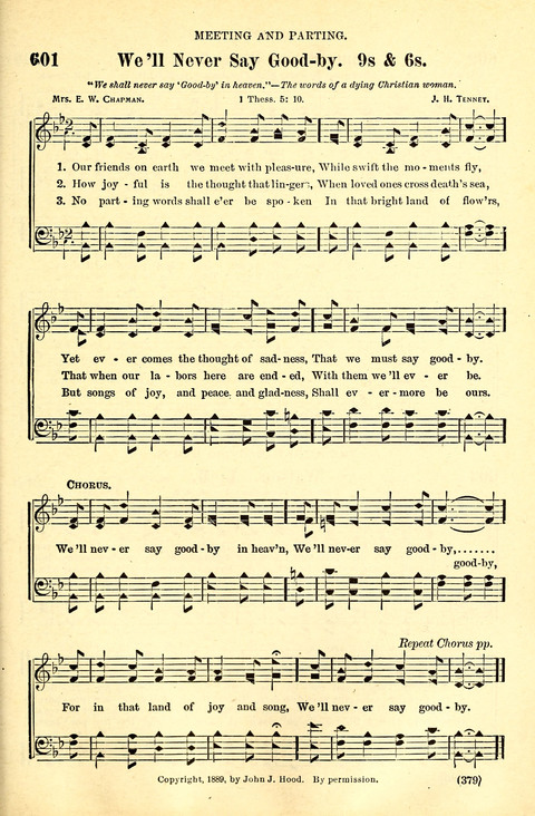 The Brethren Hymnal: A Collection of Psalms, Hymns and Spiritual Songs suited for Song Service in Christian Worship, for Church Service, Social Meetings and Sunday Schools page 377