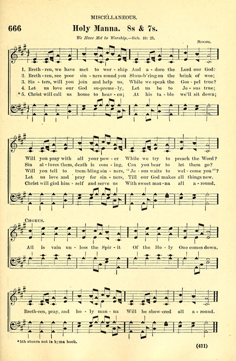 The Brethren Hymnal: A Collection of Psalms, Hymns and Spiritual Songs suited for Song Service in Christian Worship, for Church Service, Social Meetings and Sunday Schools page 409