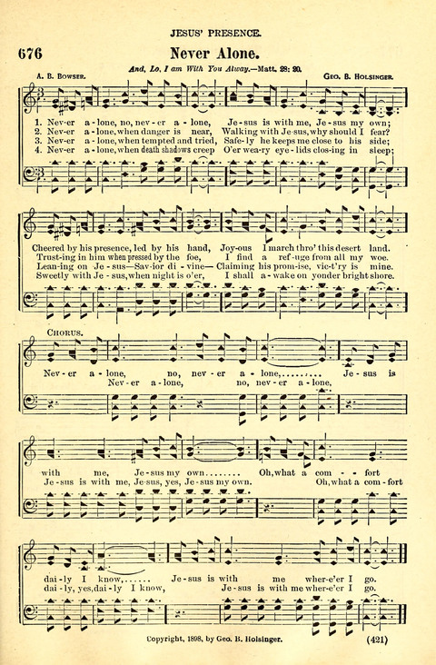 The Brethren Hymnal: A Collection of Psalms, Hymns and Spiritual Songs suited for Song Service in Christian Worship, for Church Service, Social Meetings and Sunday Schools page 419