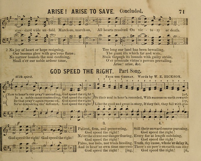 Temperance Chimes: comprising a great variety of new music, glees, songs, and hymns, designed for the use of temperance meeting and organizations, glee clubs, bands of hope, and the home circle page 71
