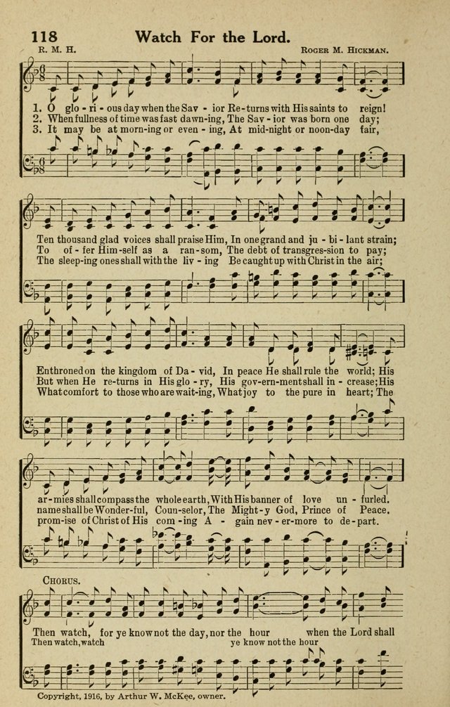 The Tabernacle Hymns page 118