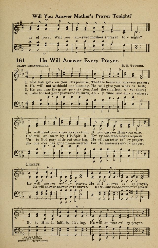 The Tabernacle Hymns page 161