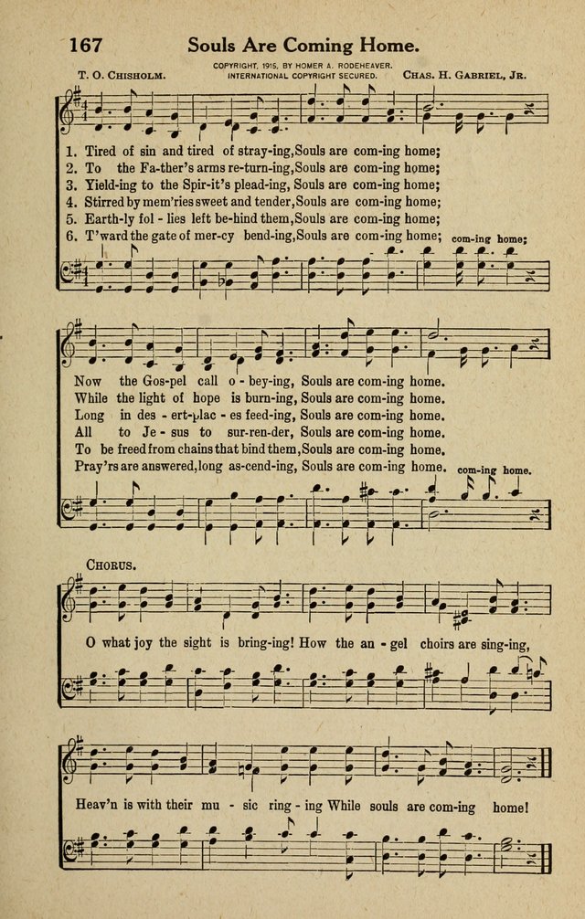 The Tabernacle Hymns page 167
