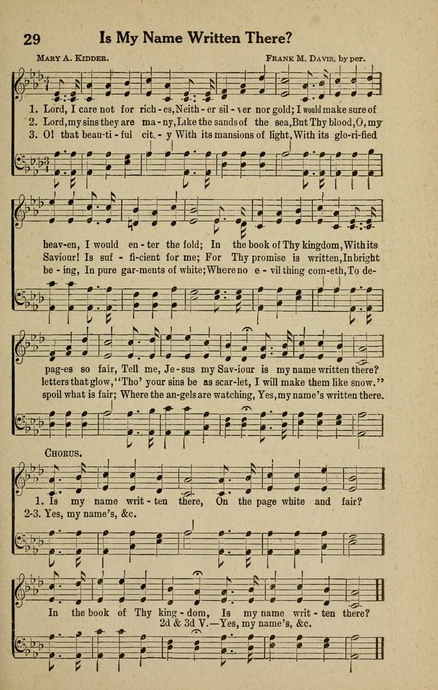 The Tabernacle Hymns page 29