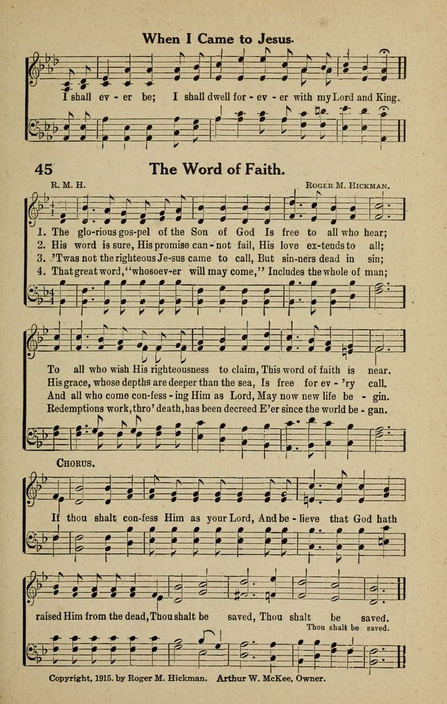 The Tabernacle Hymns page 45