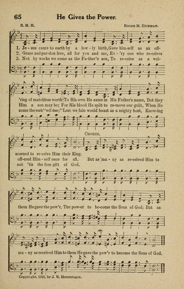 The Tabernacle Hymns page 65
