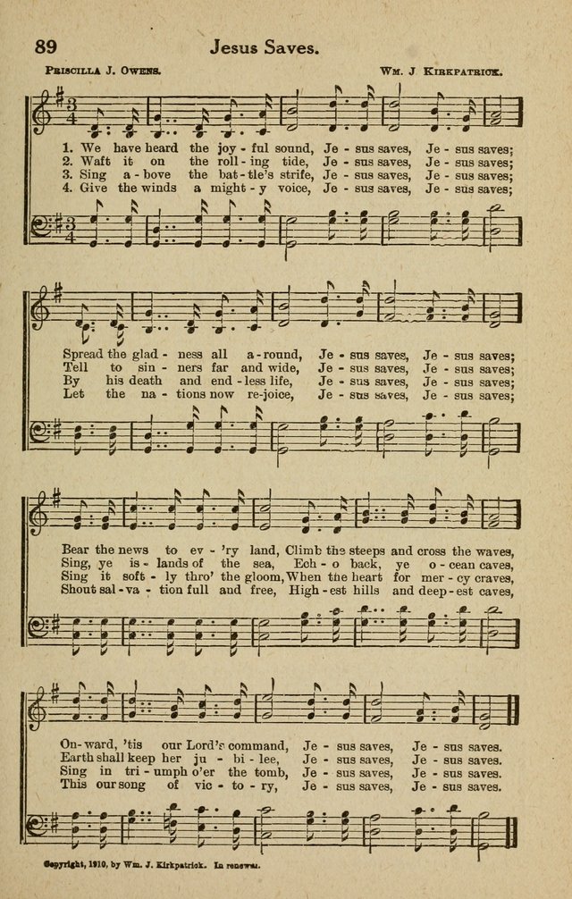 The Tabernacle Hymns page 89