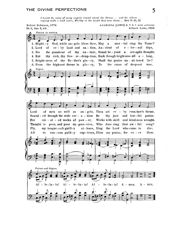 Trinity Hymnal page 5