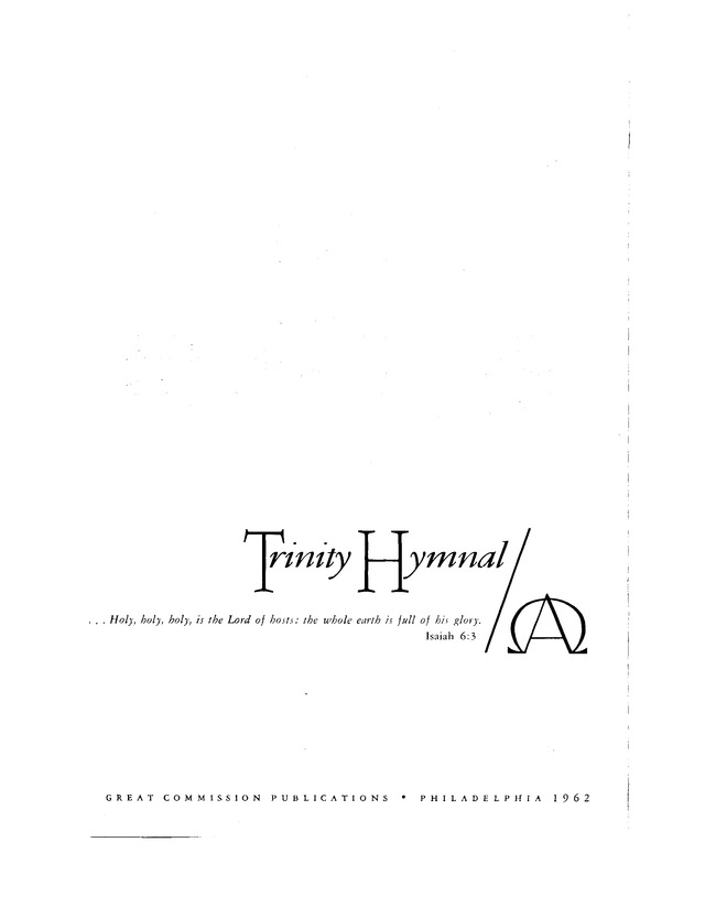 Trinity Hymnal page i