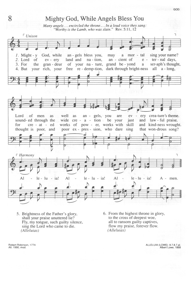 Trinity Hymnal (Rev. ed.) page 8