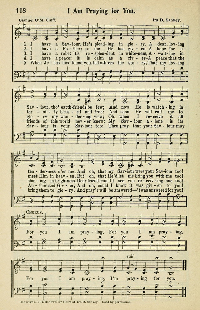 Tabernacle Hymns: No. 2 page 118
