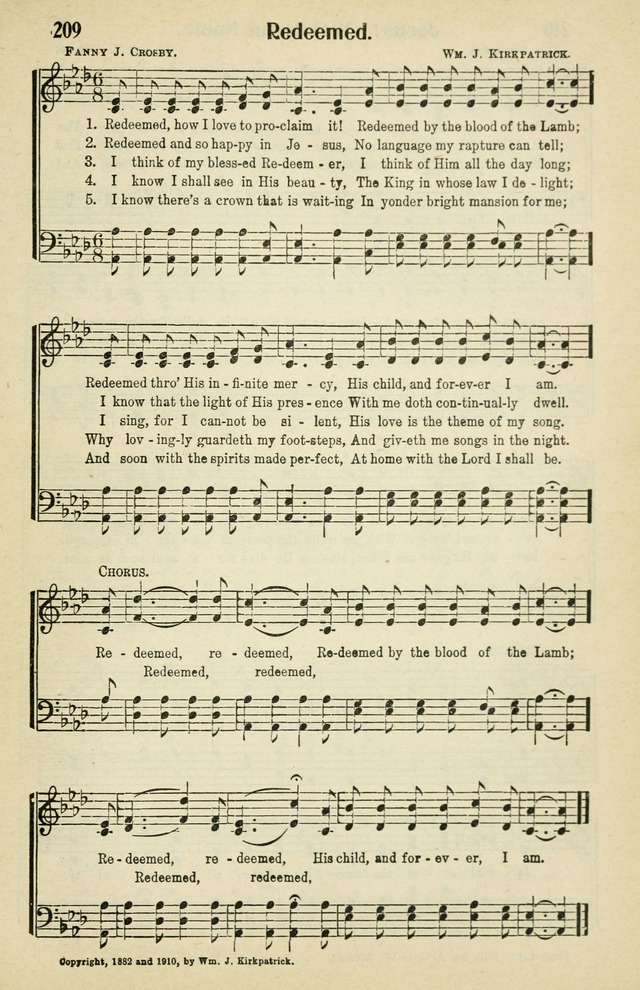 Tabernacle Hymns: No. 2 page 209