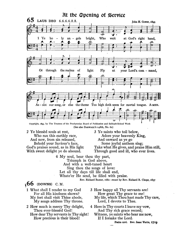 The Hymnal : published in 1895 and revised in 1911 by authority of the General Assembly of the Presbyterian Church in the United States of America : with the supplement of 1917 page 101