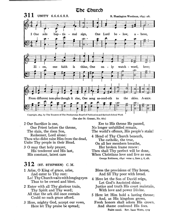 The Hymnal : published in 1895 and revised in 1911 by authority of the General Assembly of the Presbyterian Church in the United States of America : with the supplement of 1917 page 422