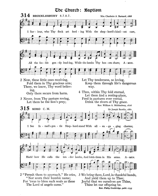 The Hymnal : published in 1895 and revised in 1911 by authority of the General Assembly of the Presbyterian Church in the United States of America : with the supplement of 1917 page 426