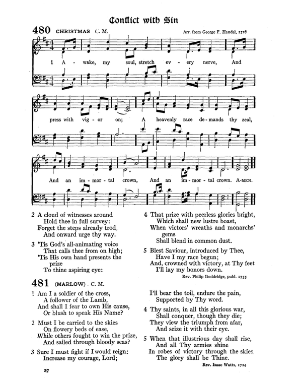 The Hymnal : published in 1895 and revised in 1911 by authority of the General Assembly of the Presbyterian Church in the United States of America : with the supplement of 1917 page 638