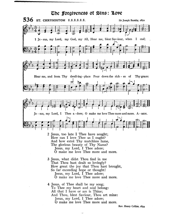 The Hymnal : published in 1895 and revised in 1911 by authority of the General Assembly of the Presbyterian Church in the United States of America : with the supplement of 1917 page 706