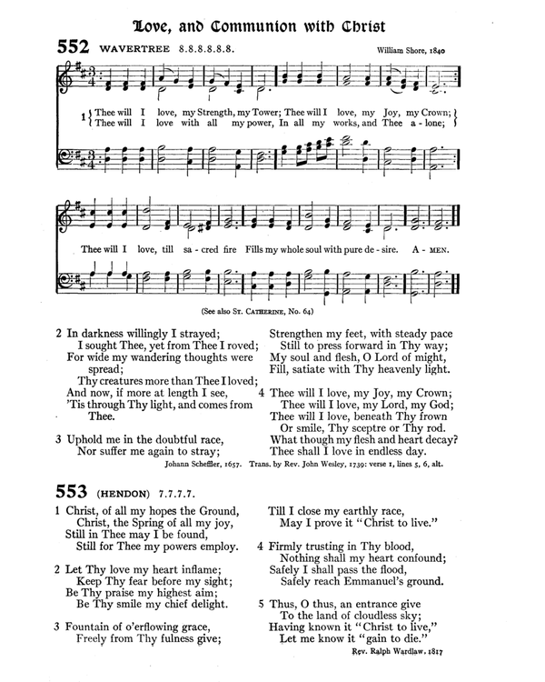 The Hymnal : published in 1895 and revised in 1911 by authority of the General Assembly of the Presbyterian Church in the United States of America : with the supplement of 1917 page 726