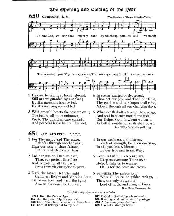 The Hymnal : published in 1895 and revised in 1911 by authority of the General Assembly of the Presbyterian Church in the United States of America : with the supplement of 1917 page 855
