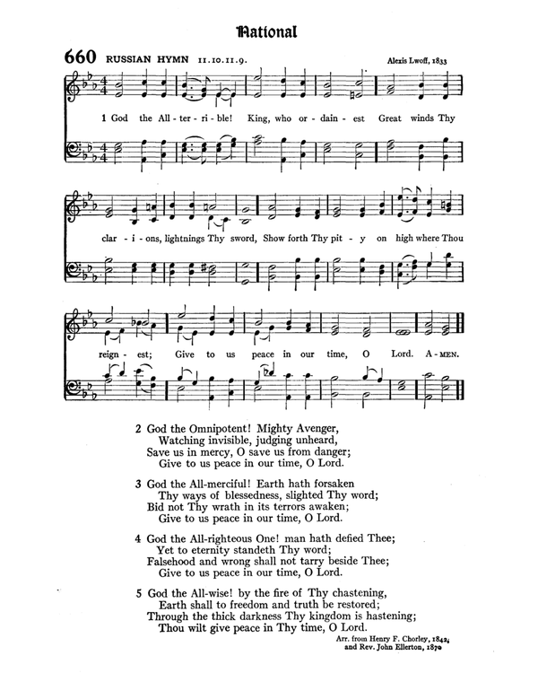 The Hymnal : published in 1895 and revised in 1911 by authority of the General Assembly of the Presbyterian Church in the United States of America : with the supplement of 1917 page 866