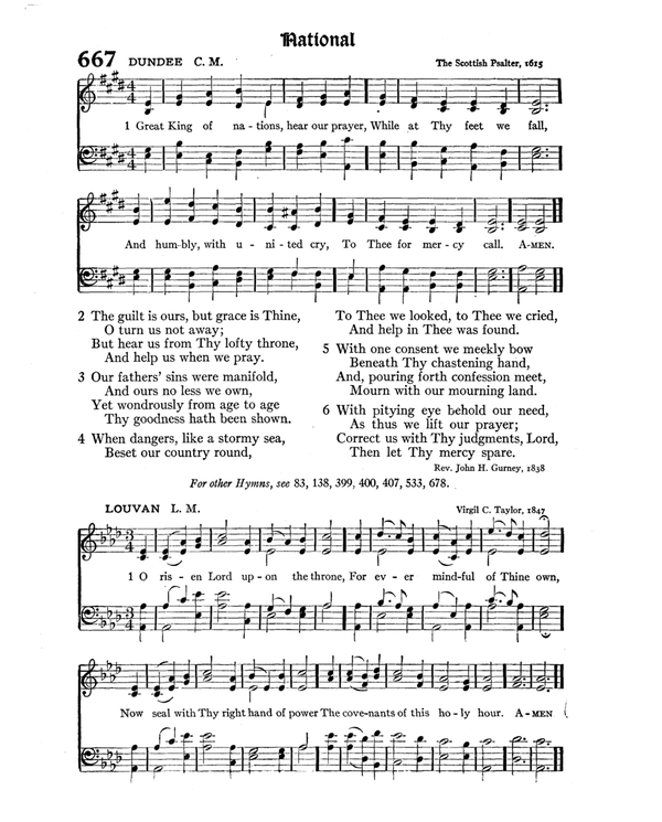 The Hymnal : published in 1895 and revised in 1911 by authority of the General Assembly of the Presbyterian Church in the United States of America : with the supplement of 1917 page 875
