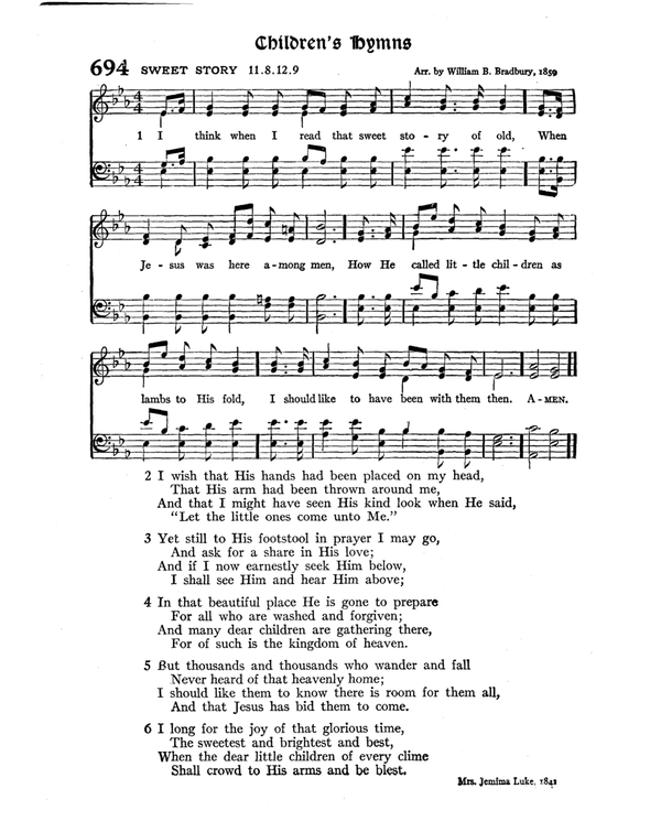 The Hymnal : published in 1895 and revised in 1911 by authority of the General Assembly of the Presbyterian Church in the United States of America : with the supplement of 1917 page 906