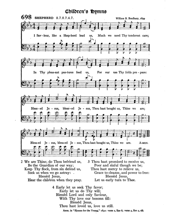 The Hymnal : published in 1895 and revised in 1911 by authority of the General Assembly of the Presbyterian Church in the United States of America : with the supplement of 1917 page 911