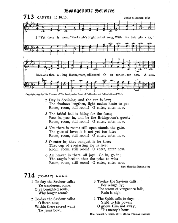 The Hymnal : published in 1895 and revised in 1911 by authority of the General Assembly of the Presbyterian Church in the United States of America : with the supplement of 1917 page 933