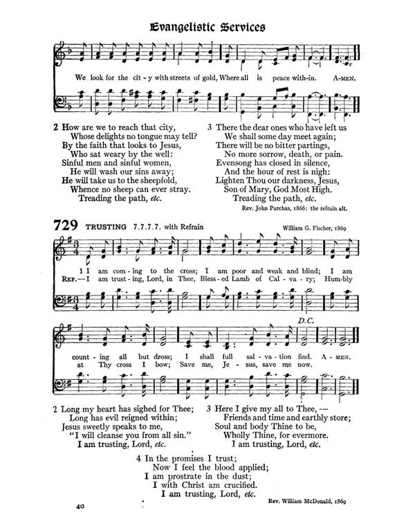 The Hymnal : published in 1895 and revised in 1911 by authority of the General Assembly of the Presbyterian Church in the United States of America : with the supplement of 1917 page 952
