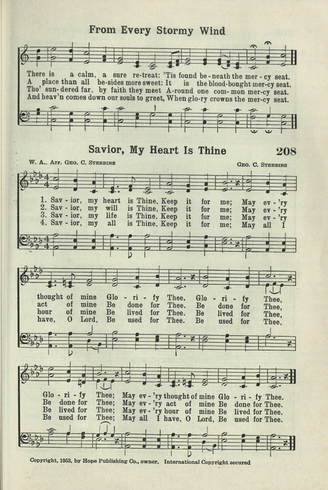Tabernacle Hymns: Number Five page 197