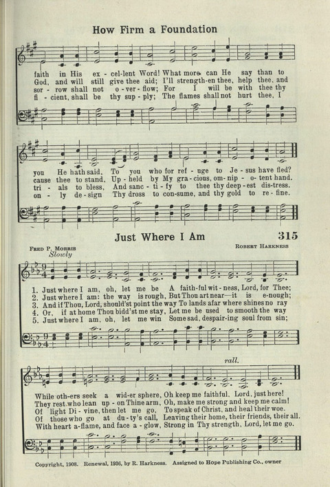 Tabernacle Hymns: Number Five page 285