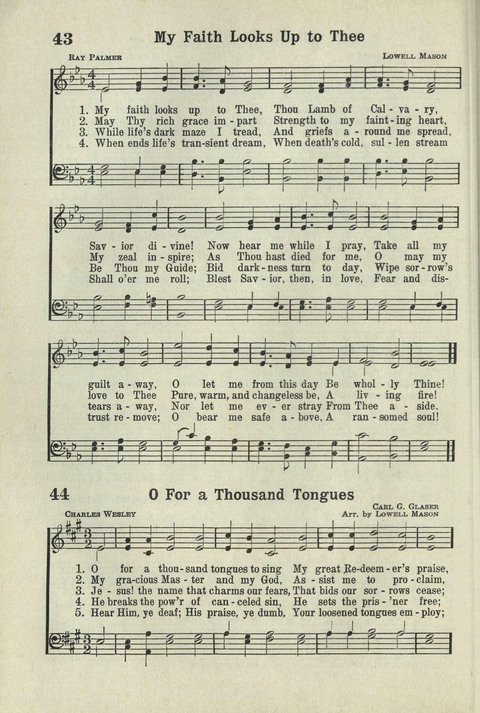 Tabernacle Hymns: Number Five page 42