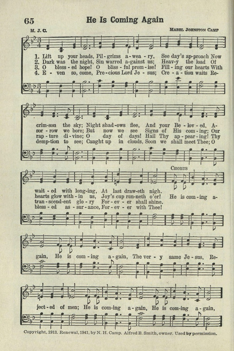 Tabernacle Hymns: Number Five page 62