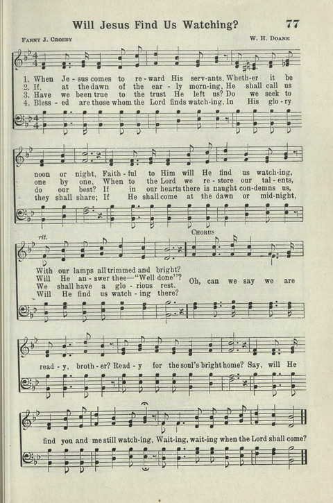 Tabernacle Hymns: Number Five page 73
