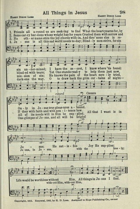 Tabernacle Hymns: Number Five page 91