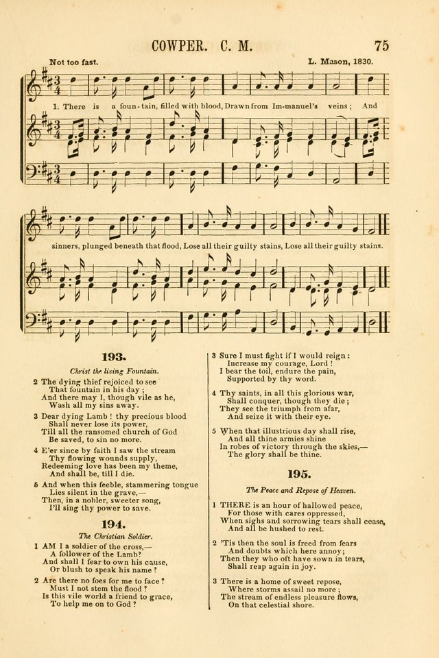 Temple Melodies: a collection of about two hundred popular tunes, adapted to nearly five hundred favorite hymns, selected with special reference to public, social, and private worship page 82