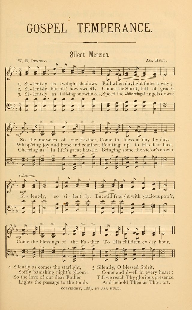 Temperance Rallying Songs: consisting of a large variety of solos, quartettes, and choruses, suited to every phase of the great temperance reformation page 119