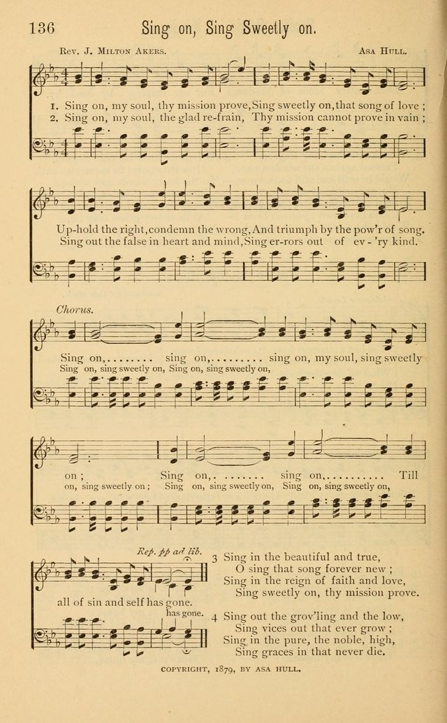 Temperance Rallying Songs: consisting of a large variety of solos, quartettes, and choruses, suited to every phase of the great temperance reformation page 136