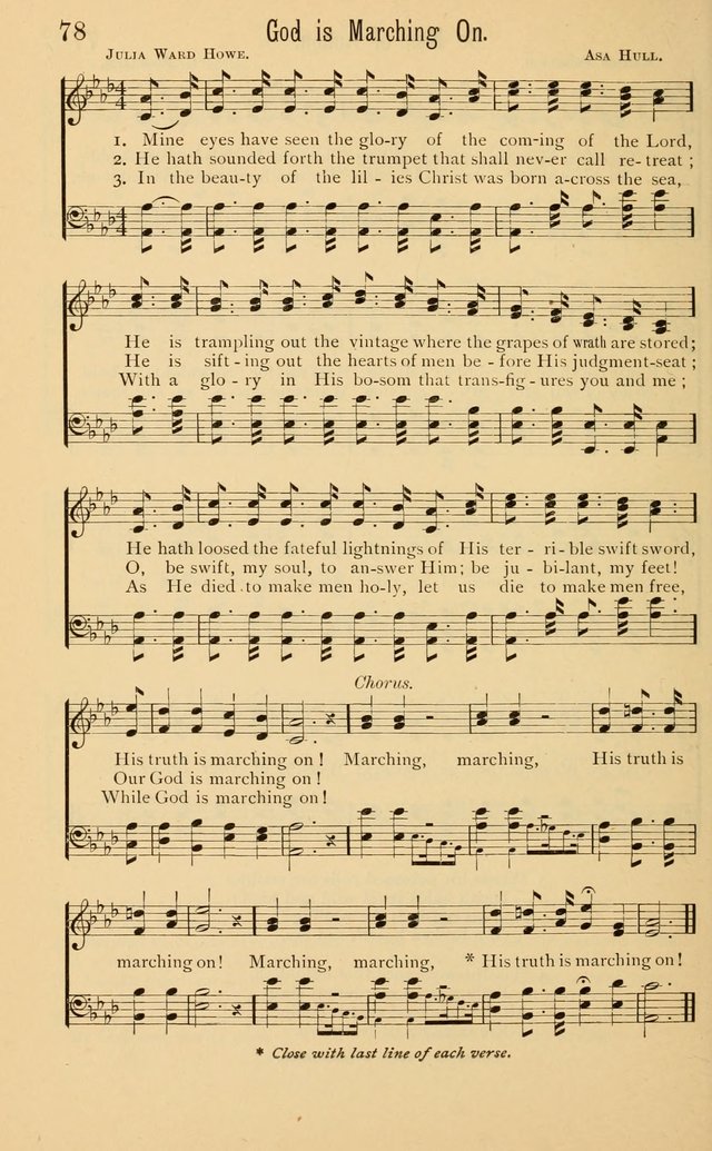 Temperance Rallying Songs: consisting of a large variety of solos, quartettes, and choruses, suited to every phase of the great temperance reformation page 78