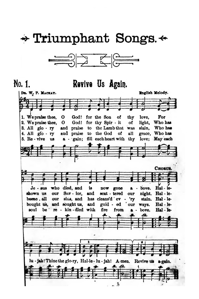 Triumphant Songs No.1 page 1