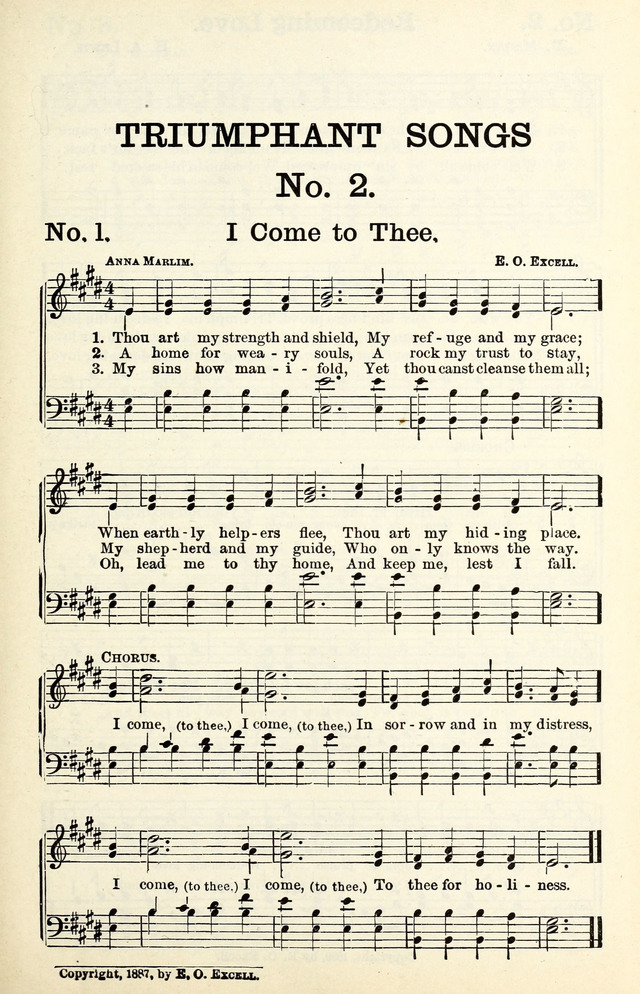 Triumphant Songs No.2 page viii