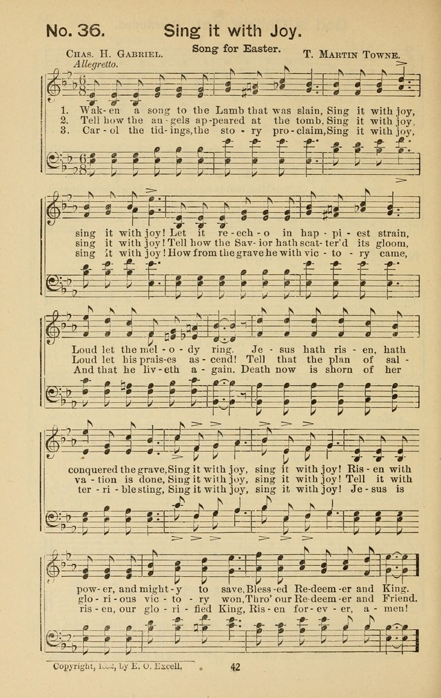 Triumphant Songs No.3 page 42