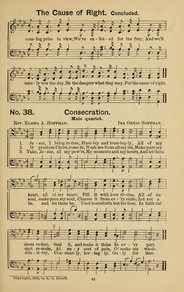 Triumphant Songs No.3 page 45