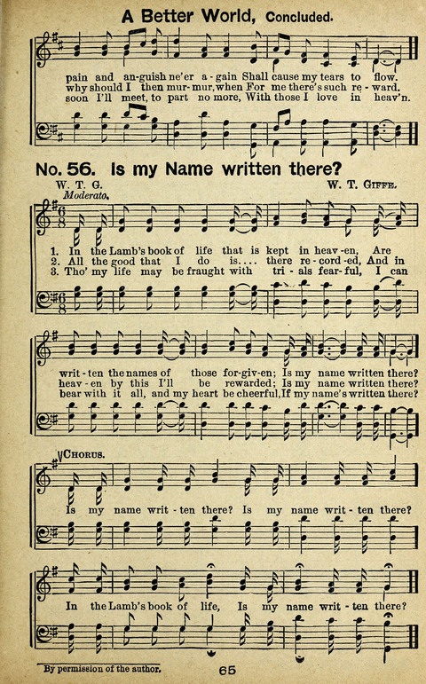 Triumphant Songs Nos. 3 and 4 Combined page 65
