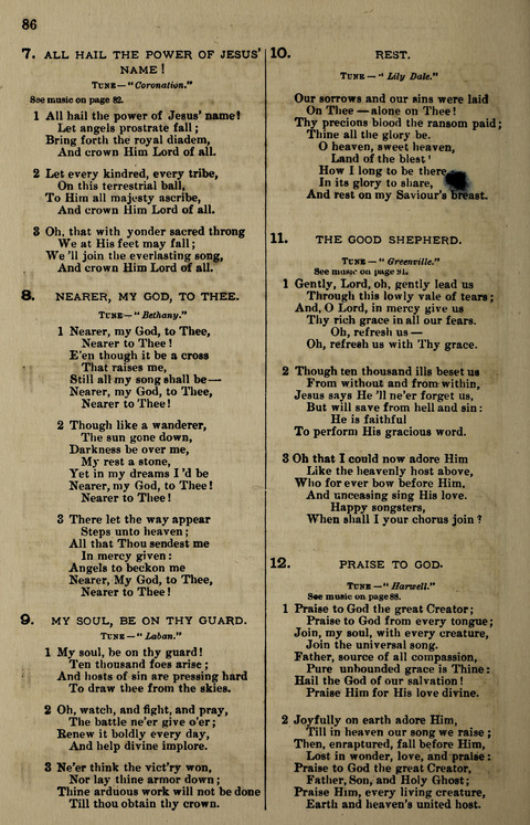 Temperance Song Herald: a collection of songs, choruses, hymns, and other pieces for the use of temperance meetings, lodges, and the home circle page 86