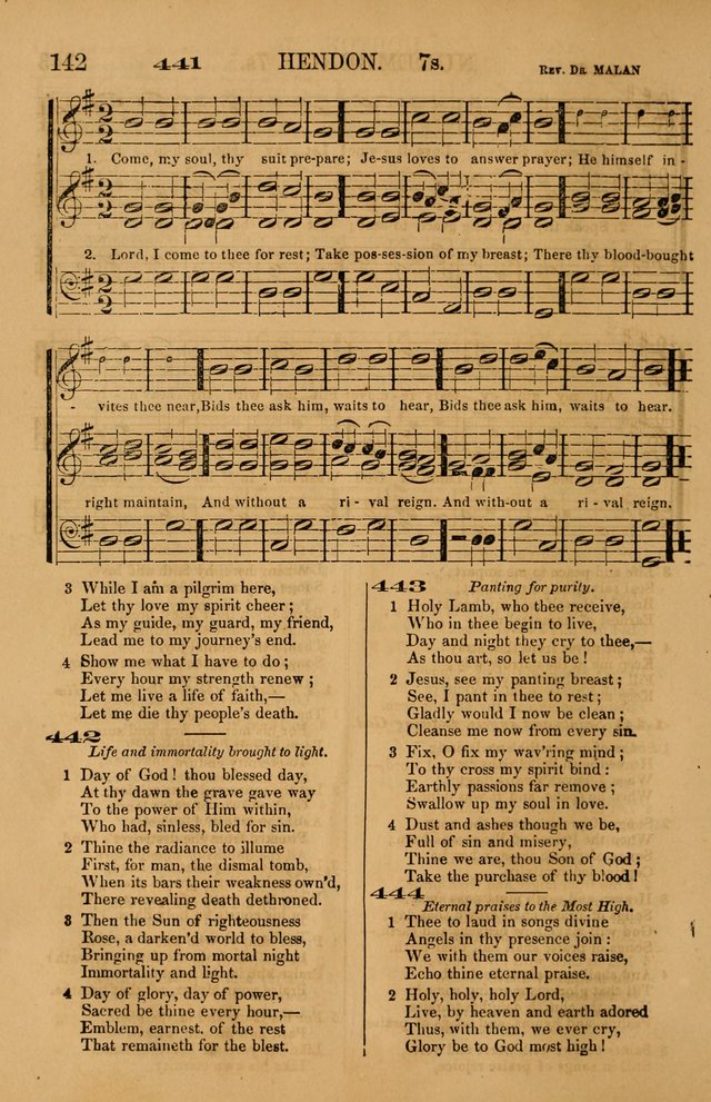 The Tribute of Praise: a collection of hymns and tunes for public and social worship, and for use in the family circle page 142