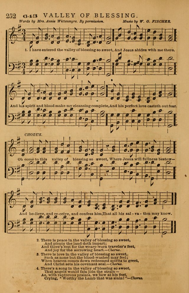 The Tribute of Praise: a collection of hymns and tunes for public and social worship, and for use in the family circle page 252