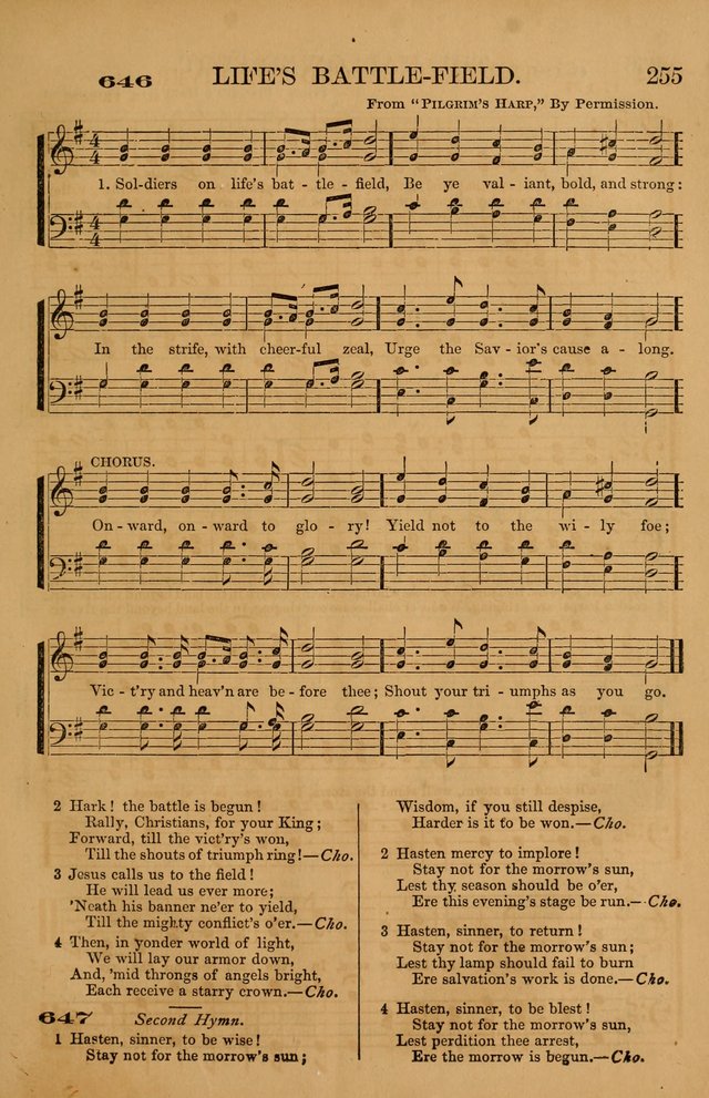 The Tribute of Praise: a collection of hymns and tunes for public and social worship, and for use in the family circle page 255